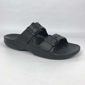 Crocs Men’s Saturday Sandals Black Size 13 Slides 212245 - EUC!!